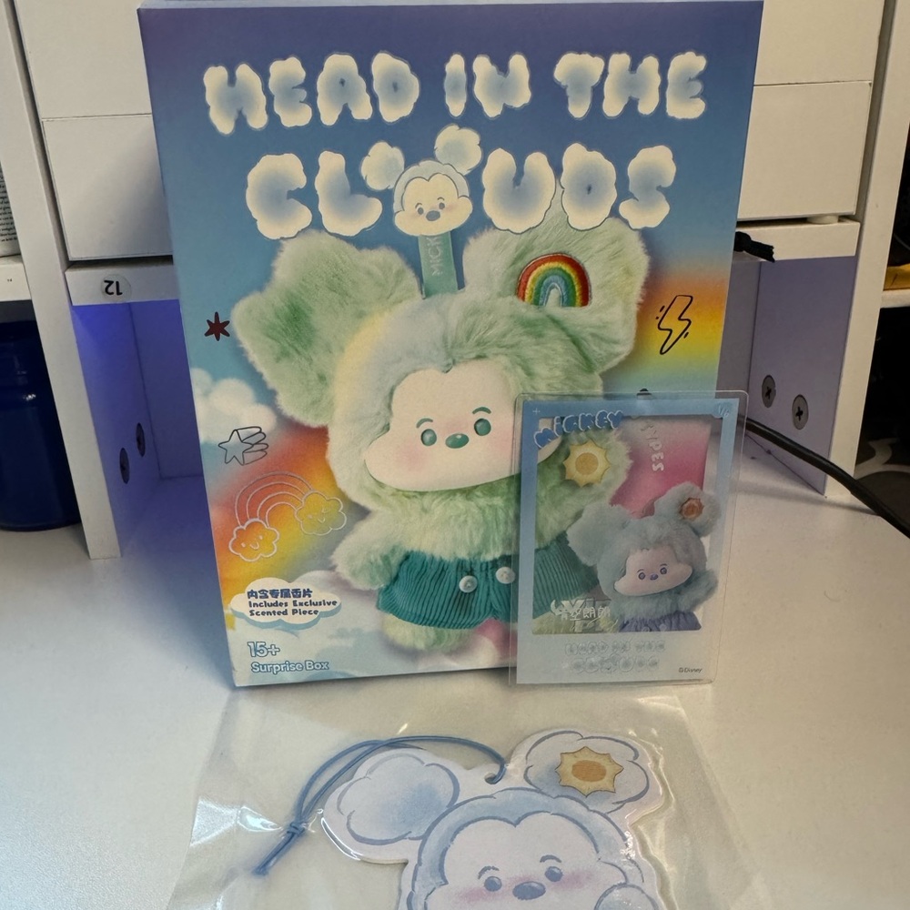 Head in the Clouds Plush Toy with Keychain